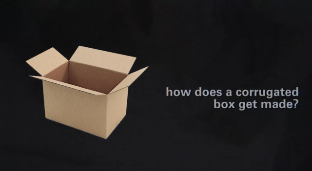 screen shot of How a Box is Made video